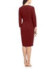 Women's Jewel-Neck 3/4-Sleeve Sheath Dress