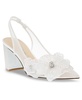 Women's Petra Flower Applique Slingback Evening Pumps