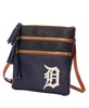 Detroit Tigers Infield Triple Zip Crossbody Purse