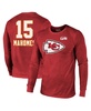 Men's Threads Patrick Mahomes Red Kansas City Chiefs Super Bowl LVIII Name and Number Tri-Blend Long Sleeve T-shirt