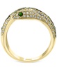 EFFY® Tsavorite (1/2 ct. t.w.) & Diamond (3/8 ct. t.w.) Snake Ring in 14k Gold