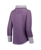 Women's Heathered Purple Baltimore Ravens Sport Sun Fade Full-Zip Sweatshirt