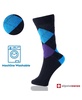 6 Pack Mens Cotton Dress Socks Mid Calf Argyle Pattern Solids Set