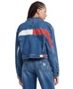 Women's Claire Cropped Denim Flag Jacket