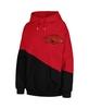 Women's Cardinal, Black Arkansas Razorbacks Matchmaker Diagonal Cowl Pullover Hoodie