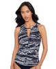 Women's Za'atar Chanae Printed Chain-Link Tankini Top 