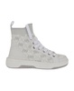 Women's Mannen Knit Lace Up Hi Top Fashion Sneakers