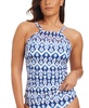 Women's Fine Ikat High-Neck Tankini