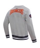 Men's Heather Gray Denver Broncos Crest Emblem Pullover Sweatshirt