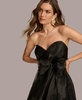 Donna Karan Women's Sweetheart Neck Strapless Chiffon Dress