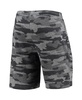 Men's Charcoal and Gray Clemson Tigers Camo Backup Terry Jam Lounge Shorts