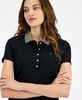 Women's Striped-Collar Polo Shirt