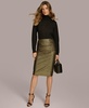 Women's Ruched Metallic Pencil Skirt