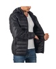 Men's Milo Hooded Puffer Jacket Down Alternative Lightweight Coat