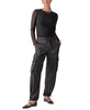 Women's Eve Semi-High-Rise Satin Cargo Pants