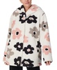 Women's Hooded Printed Fleece Jacket