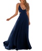 Women's Blue Halterneck Cutout Waist Maxi Beach Dress