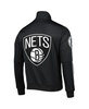 Men's Black Brooklyn Nets Hometown Mock Neck Full-Zip Track Jacket