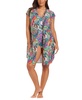 Women's Printed Button-Front Cover-Up Shirt