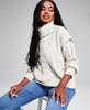 Women's Cable-Knit Turtleneck Sweater, Created for Macy's