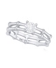 Cubic Zirconia Bamboo Ring