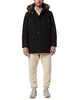 Men's Dawson Hooded Parka with Faux-Leather & Faux-Fur Trim