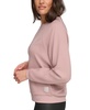 Women's Pebble Textured Knit Crew Neck Pullover Top