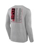 Men's Heather Gray San Francisco 49ers Super Bowl LVIII Two-Side Roster Big and Tall Long Sleeve T-shirt