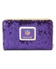 Women's Minnesota Vikings Sequin Zip-Around Wallet