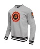 Men's Heather Gray Phoenix Suns Crest Emblem Pullover Sweatshirt