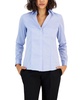 Women's Easy Care Button Up Long Sleeve Blouse 