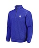 Men's Royal Los Angeles Dodgers Tobago Bay Tri-Blend Quarter-Zip Sweatshirt