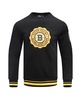 Men's Black Boston Bruins Crest Emblem Pullover Sweatshirt