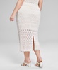 Trendy Plus Size Crochet Midi Skirt, Created for Macy's