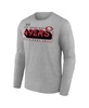 Men's Heather Gray San Francisco 49ers Super Bowl LVIII Two-Side Roster Big and Tall Long Sleeve T-shirt