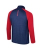 Men's Navy Gonzaga Bulldogs Langmore Raglan Quarter-Zip Top