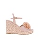 Women's Erika Raffia Flower Wedge Sandals