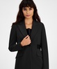 Women's Contrast Tab One-Button Blazer, Created for Macy's 