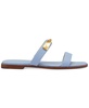 Women's Harmoni Leather Double Band Slide Flat Sandals