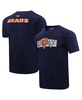 Men's Navy Chicago Bears Retro Striper T-Shirt