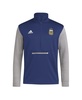 Men's Navy Argentina National Team Crest Long Sleeve Half-Zip Top