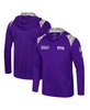 Men's Purple TCU Horned Frogs OHT Military Appreciation Quarter-Zip Hoodie Jacket