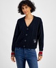 Women's Cable Knit Front Button Cardigan