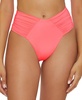 Women's Ruched High-Waist Bikini Bottoms 