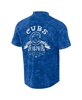 Men's Darius Rucker Collection by Royal Distressed Chicago Cubs Denim Team Color Button-Up Shirt