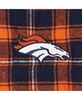 Men's Navy, Orange Denver Broncos Ledger Flannel Boxers