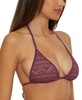 Women's Color Play Crochet Triangle Bikini Top