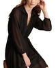 Women's Pleated Chiffon Shirtdress