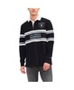 Men's Black Las Vegas Raiders Cory Varsity Rugby Long Sleeve T-shirt