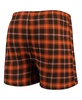 Men's Brown and Orange Cleveland Browns Ledger Flannel Boxers